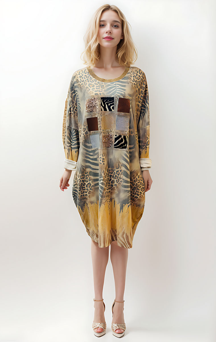 Leopard Zebra Print MIDI Dress – Misstreat