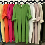 Pleated Pocket Dress