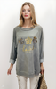 Triple Flower Printed Top