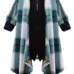 Fancy Cardigan Check Print