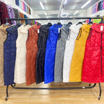 Long Line Quilted Gilet