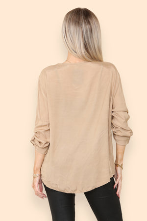 Foil Print Top