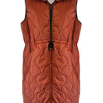 Long Line Quilted Gilet