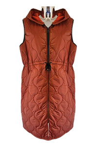 Long Line Quilted Gilet