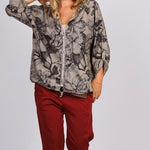 Mix Flower Print Jacket