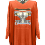 Star Foil Print Knit Jumper