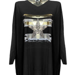 Star Foil Print Knit Jumper