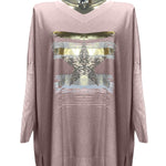 Star Foil Print Knit Jumper