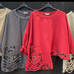 Asymmetric Leopard Print Top