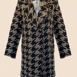 Dog Tooth Print Coat