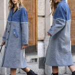 Women's Longline Denim Trench Coat