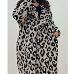 Leopard Pattern Oversize Coat