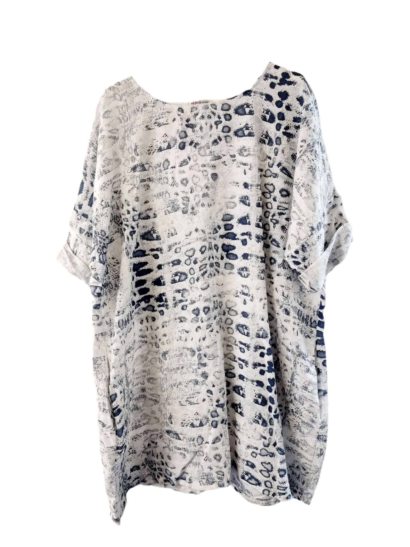 Linen Snake Print Tunic