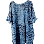 Linen Snake Print Tunic