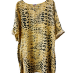 Linen Snake Print Tunic