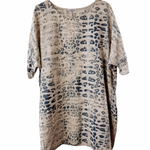 Linen Snake Print Tunic
