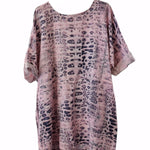 Linen Snake Print Tunic
