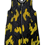 Printed Quilted 3/4 Gilet