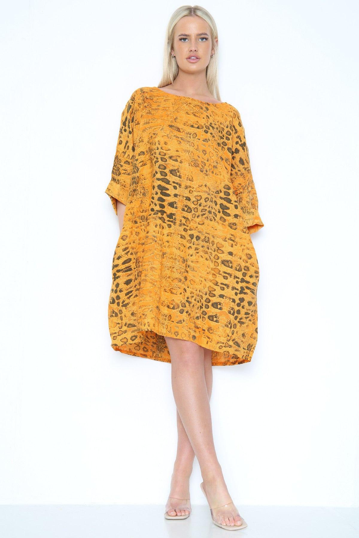 Linen Snake Print Tunic