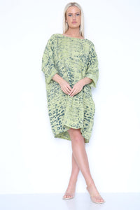 Linen Snake Print Tunic