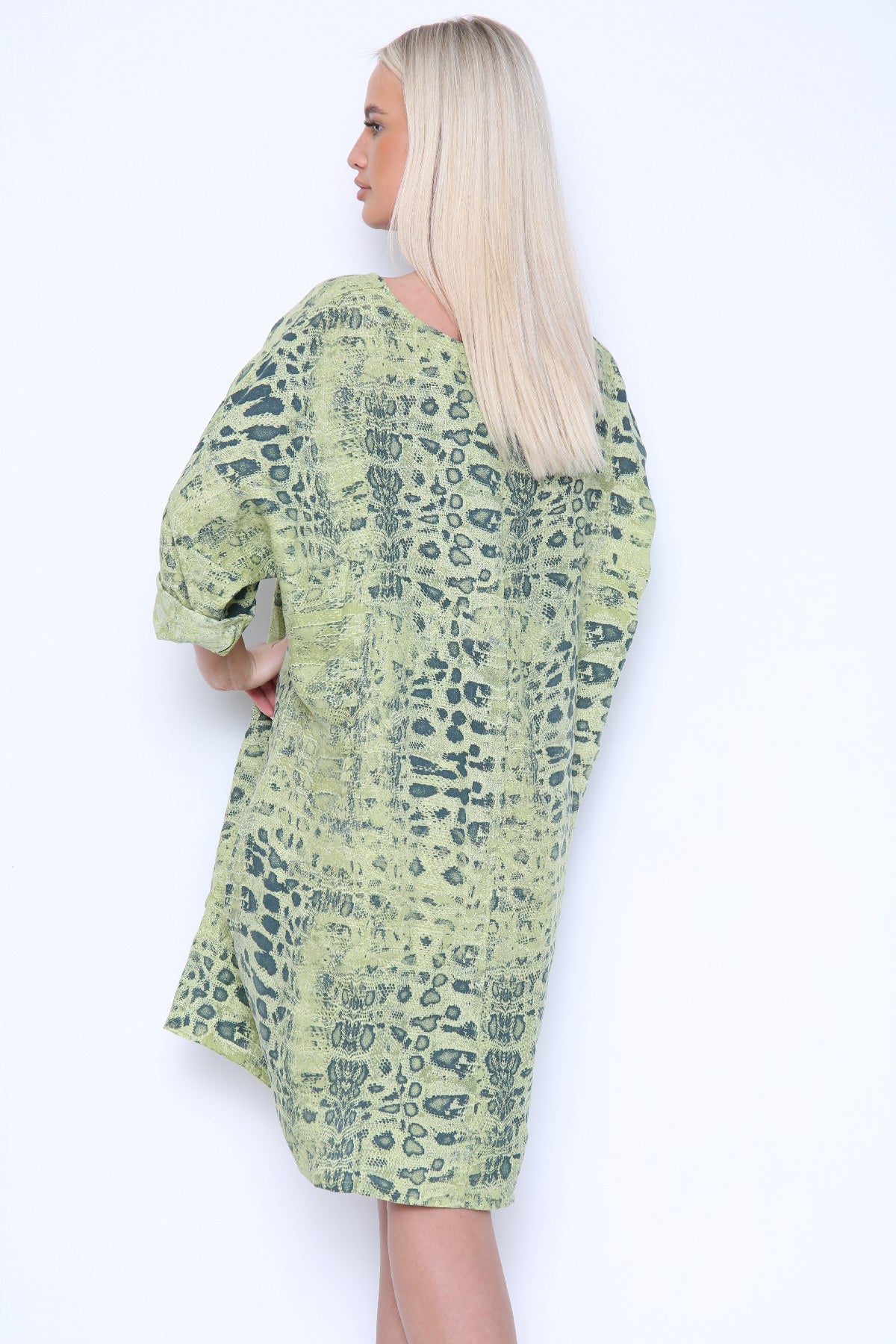Linen Snake Print Tunic